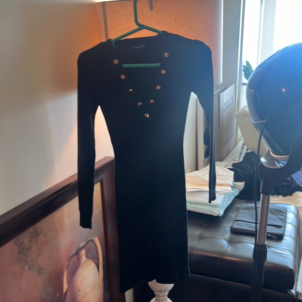 Black tight dress